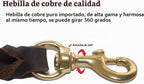LWBMG Correa de cuero para perro de 8 x 3/4 pulgadas, correas de perro para perros grandes, resistentes, fuertes y suaves, hechas a mano, trenzadas a mano, correa de cuero cómoda para perros grandes
