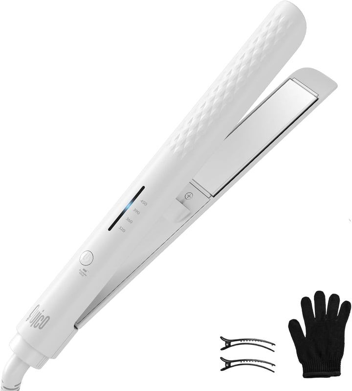 Quico Plancha para el cabello, alisadora de cabello de viaje global...