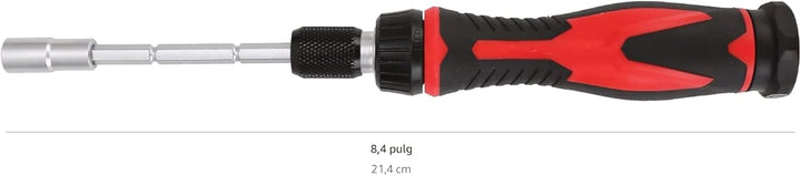 Amazon Basics Juego de llaves de trinquete magnéticas y destornilla...