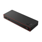 Lenovo ThinkPad USB 4 Smart Dock 5500 con adaptador de 135 W, soporta hasta 4 pantallas, alimentación de 100 W a laptop, cable USB 4 integrado, negro Eclipse