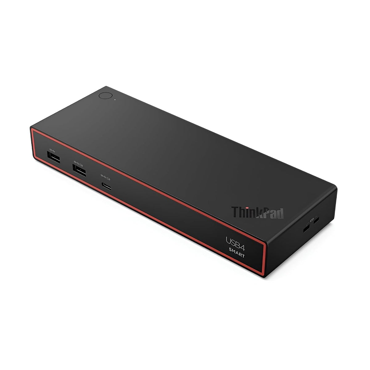 Lenovo ThinkPad USB 4 Smart Dock 5500 con adaptador de 135 W, soporta hasta 4 pantallas, alimentación de 100 W a laptop, cable USB 4 integrado, negro Eclipse