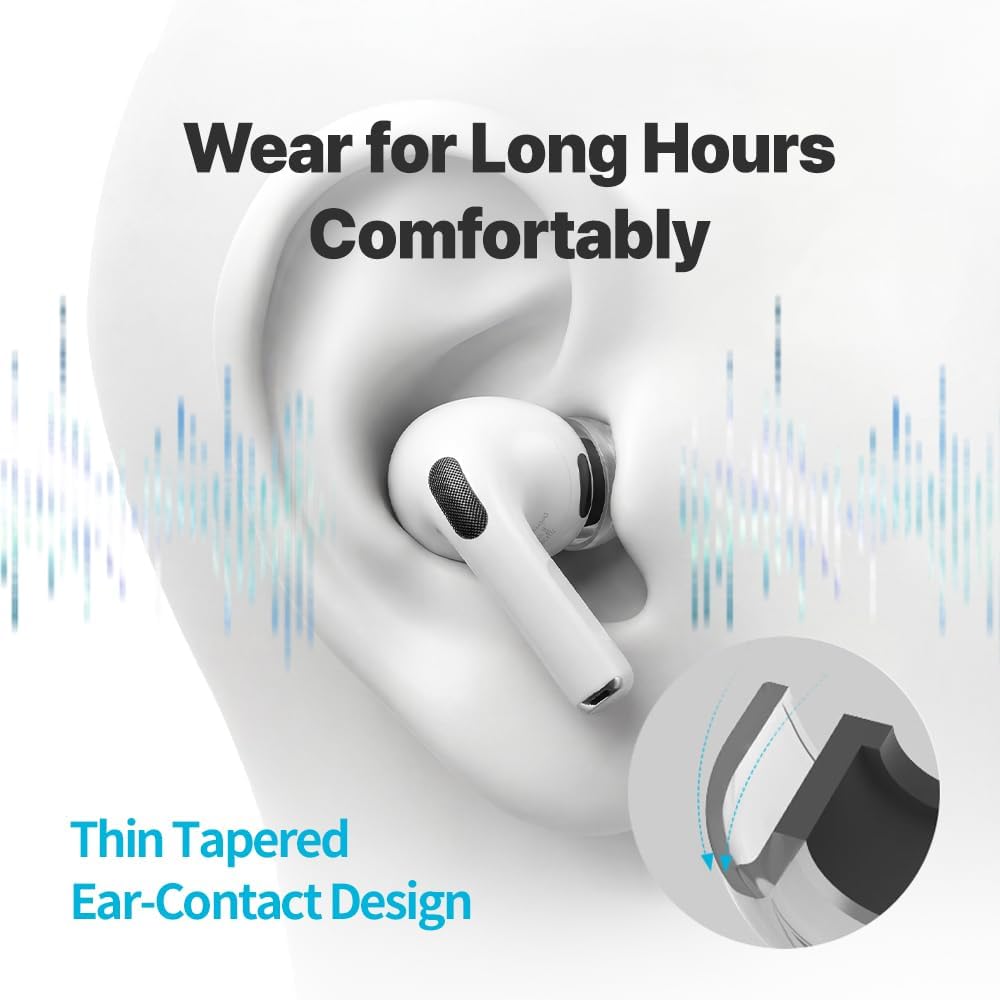 AZLA Crystal AirPods Pro 3 - Puntas de repuesto de silicona de ajuste