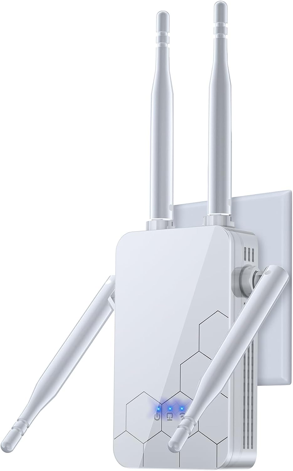 Amplificador de Internet Extensor WiFi 2026, repetidor de largo alcance de 10000 pies cuadrados, amplificador de enrutadores inalámbricos, Wi-Fi de malla 80% más rápido, más amplio que nunca, admite