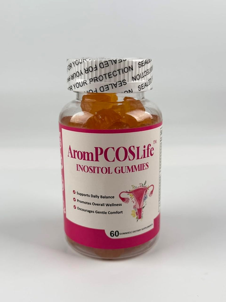 AromPCOSLife - Gomitas de inositol para mujer, 60 unidades, supleme...