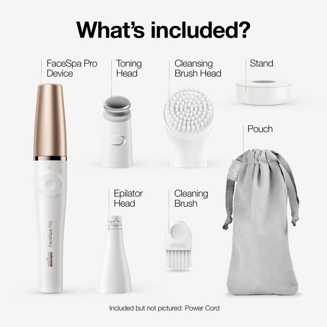 Braun Depiladora facial Facespa Pro 911, depilación facial para muj...