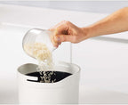 Joseph Joseph M-Cuisine - Vaporizador de arroz para microondas, 2 litros/8.5 tazas, color piedra/naranja