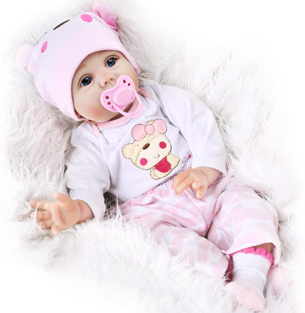 CHAREX Reborn Bebé Muñeca Niña - 16 Pulgadas Muñeca Recién Nacida de Vinilo Suave Realista que Parece Real, Mejor Juguete para Niños 3+