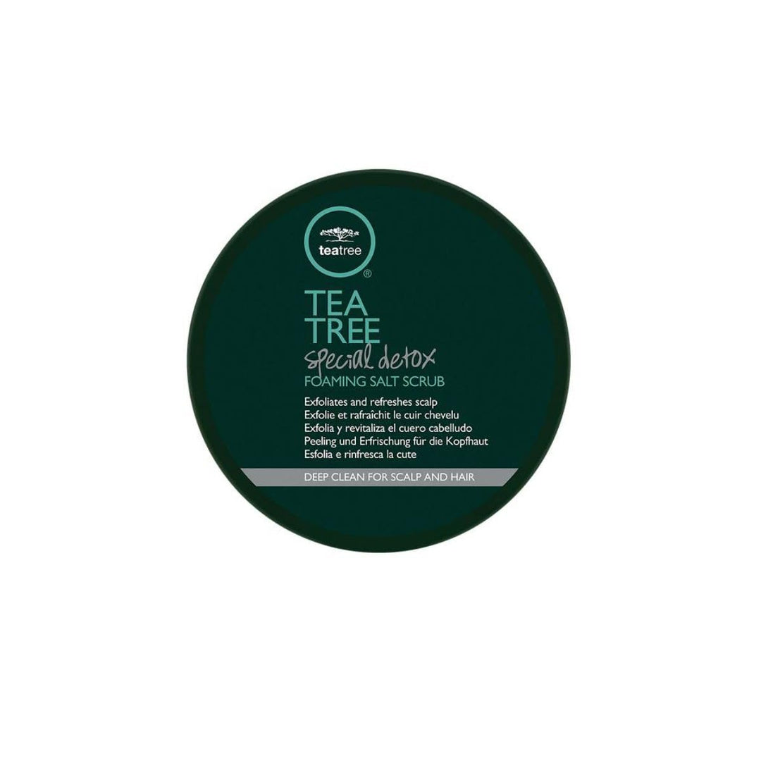 Tea Tree Exfoliante especial de sal espumosa de desintoxicación, ex...