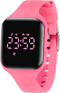Relojes para niños y niñas, reloj deportivo digital con contador de pasos, podómetro, alarma de vibración, sin aplicación, impermeable, rastreador de fitness, reloj para niños, niñas, adolescentes