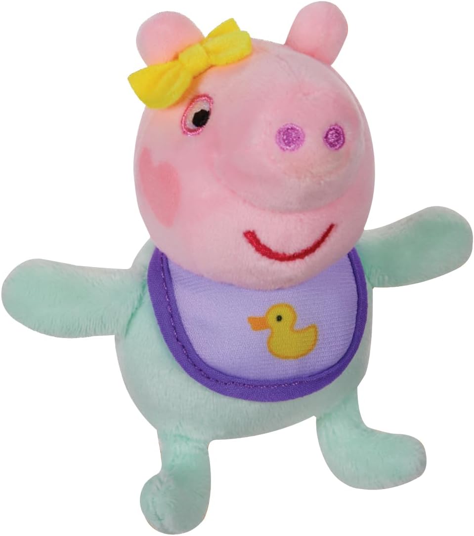 Peppa Pig Plush 3 Piece Set - Peppa, George & Baby Evie - Juguetes de peluche clásicos súper suaves 18 meses +