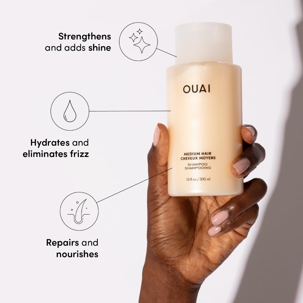 OUAI Juego de champú y acondicionador para cabello medio, tamaño de...