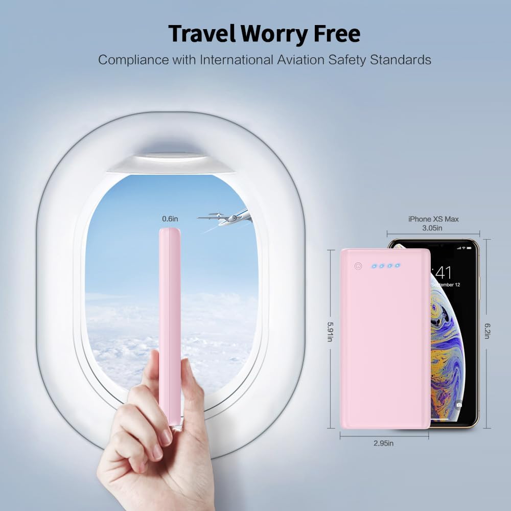 Cargador portátil de 26800 mAh, batería externa para teléfono celul...