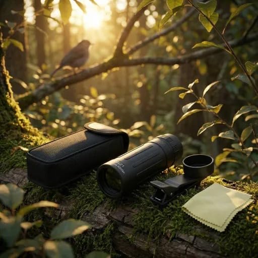 Telescopio monocular óptico HD de 8 x 21 alcance de