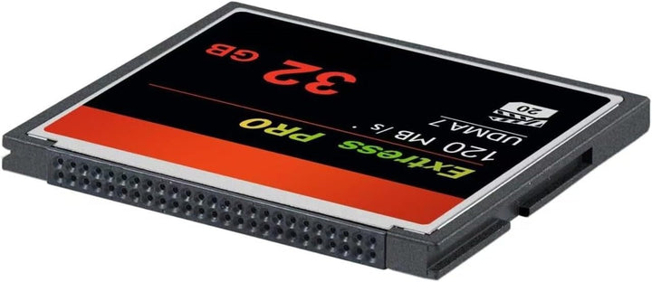 Velocidad UDMA de 32 GB hasta 120 MB/sfor Profesional