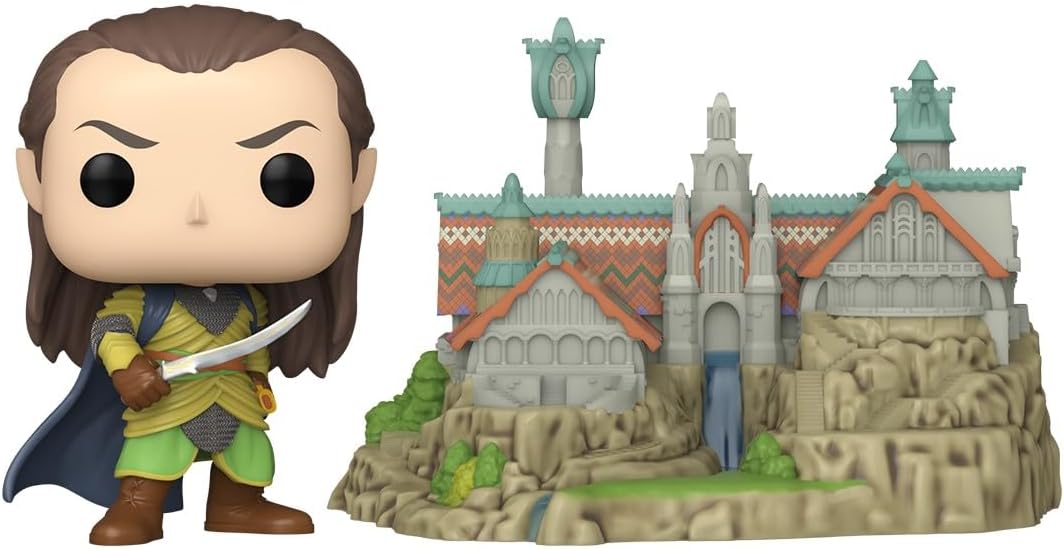 Funko Pop Town: El Señor de los Anillos - Elrond con Rivendell - Fi...