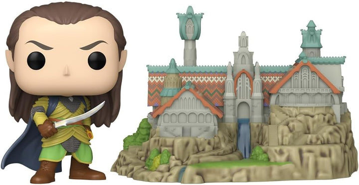 Funko Pop Town: El Señor de los Anillos - Elrond con Rivendell - Fi...