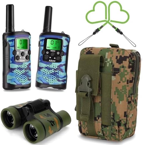 Walkie Talkies para niños, juguetes para niños de 5 años en adelante, juguetes al aire libre, radio de 2 vías, 22 canales, 3 millas de alcance para acampar, cazar, aventura, juego, regalo de