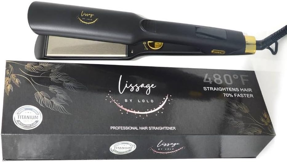 LISSAGE by LoLo Plancha de pelo profesional de 1.5 pulgadas, planch...