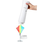 Máquina de hielo afeitado inalámbrica – Ligero, recargable, libro de recetas de bonificación, soporte de descanso – Hielo afeitado caribeño. Cable USB incluido – Hasta 40 conos de nieve por carga. No se necesitan moldes (blanco)