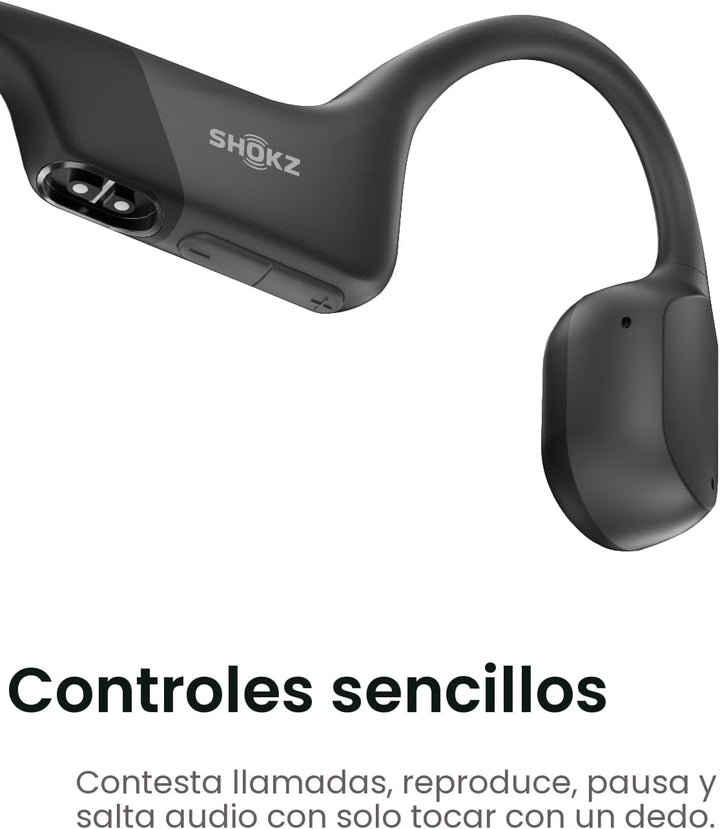 SHOKZ OpenRun - Auriculares deportivos inalámbricos Bluetooth de co...