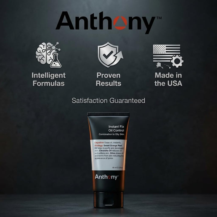 Anthony Instant Fix - Control de aceite para hombres \u2013 Loción...