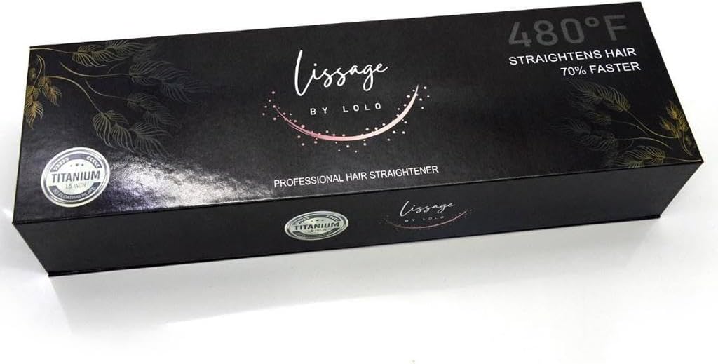 LISSAGE by LoLo Plancha de pelo profesional de 1.5 pulgadas, planch...