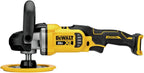 DEWALT Pulidora inalámbrica 20V MAX* XR, rotativa, velocidad variable, 7 pulgadas, 180 mm, solo herramienta (DCM849B)