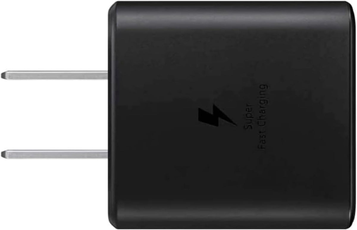 SAMSUNG - Cargador de pared USB-C de carga súper rápida de 45 W con cable, color negro
