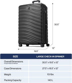Travelpro Maxlite Air V2 Maleta de rueda giratoria con carcasa rígida ampliable, Verde pizarra