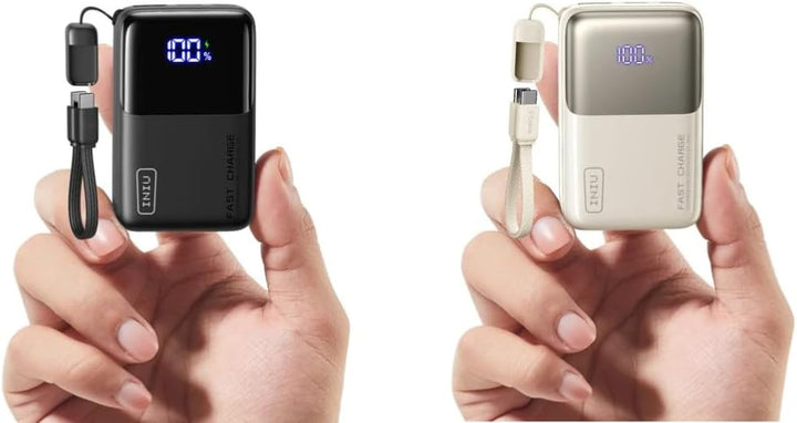 INIU Cargador portátil más pequeño de 10000 mAh, banco de energía d...