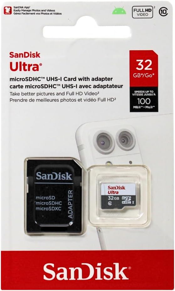 Tarjeta de memoria Micro SD SanDisk para tabletas y televisores Fire
