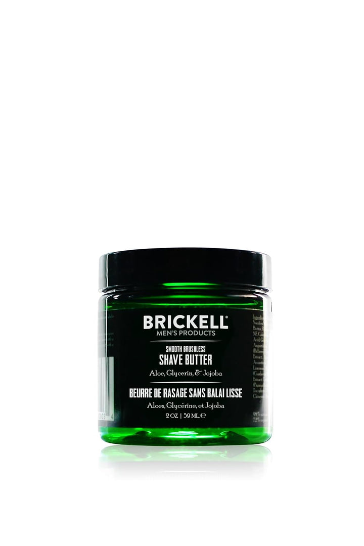 Brickell - Mantequilla de afeitar suave sin escobillas para hombre,...