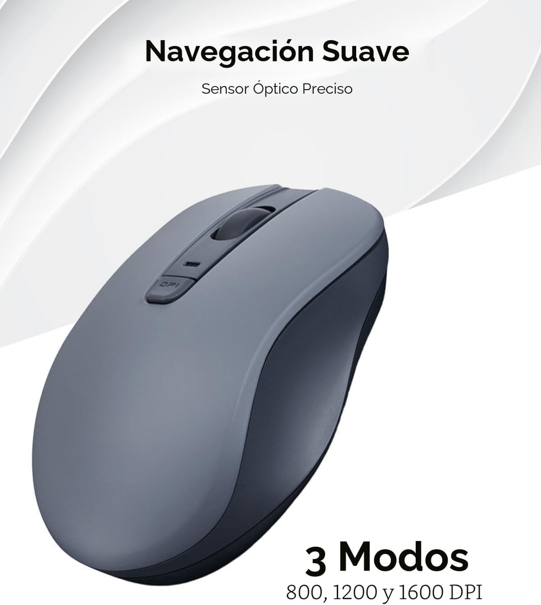 Lenovo Ratón Silencioso Bluetooth (WL300) - Ratón de Computadora de...