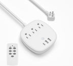 BN-LINK Regleta de control remoto con 3 tomacorrientes independientes, 3