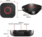 Cadena de televisión RAXXIO MAG544w3 - Dispositivo de transmisión de TV 4K HDR con chipset Amlogic S905Y4, 1GB DDR4 RAM, 4GB de memoria flash, Dolby Digital Plus, Linux 4.9, WiFi de doble banda, USB