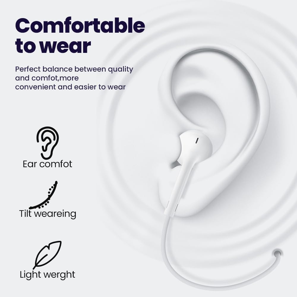 Paquete de 2 auriculares con cable USB C micrófono llamada