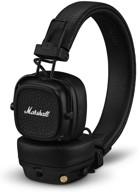 Marshall Major V Auriculares inalámbricos Bluetooth en la oreja - Negro, Tamaño único