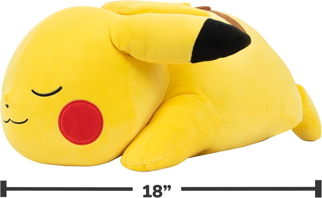 Pokemon Pikachu - Peluche para dormir, 18 pulgadas, felpa prémium e...