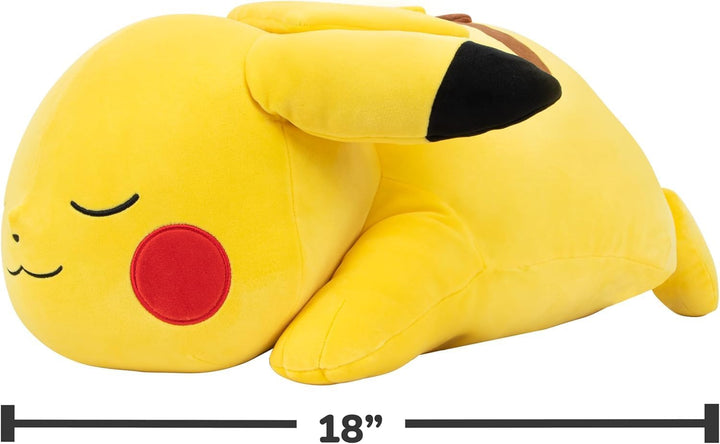 Pokemon Pikachu - Peluche para dormir, 18 pulgadas, felpa prémium e...