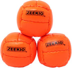 Zeekio - Pelota de malabarismo Galaxy - Grado profesional - Adecuado para todos los niveles y edades - Pelota de cuero genuino de 12 paneles premium duradera - 4.59 oz y 2.638 in - Juego de 3 -