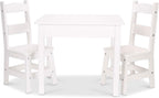 Mesa de Madera Maciza Melissa & Doug y 2 Sillas para Sala de Juegos
