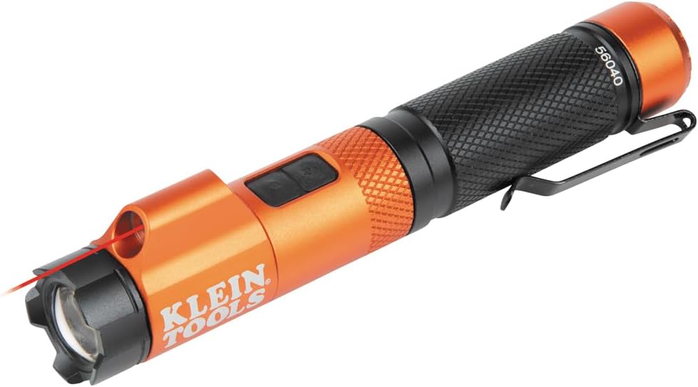 KLEIN TOOLS 56040 Linterna LED magnética recargable con puntero láser