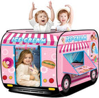 Camión de bomberos Pop Up Tent para niños, juguete interior/ exterior