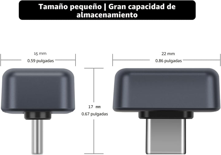 UnionSine SSD Externo USB C 128GB, Unidad Flash de Estado Sólido US...