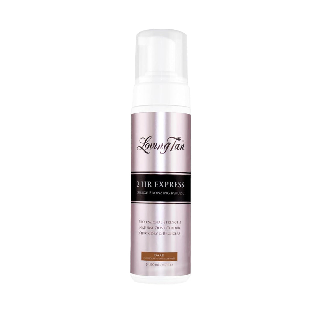 Loving Tan 2 HR Express Mousse Autobronceador, oscuro, sin rayas, n...
