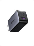 UGREEN Nexode 65 W USB C cargador bloque, cargador de pared de 3 puertos de