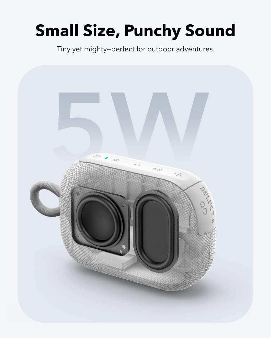 Soundcore Select 4 Go de Anker Parlante Bluetooth para ducha, imper...