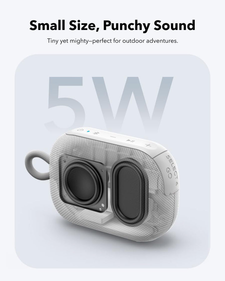 Soundcore Select 4 Go de Anker Parlante Bluetooth para ducha, imper...