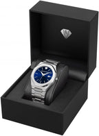 PIERRE RICHARDSON PR5428 Reloj de lujo para hombre – Movimiento de cuarzo japonés, acero inoxidable, 41mm, 5ATM resistente al agua, cristal de zafiro resistente a los arañazos – Reloj de vestir