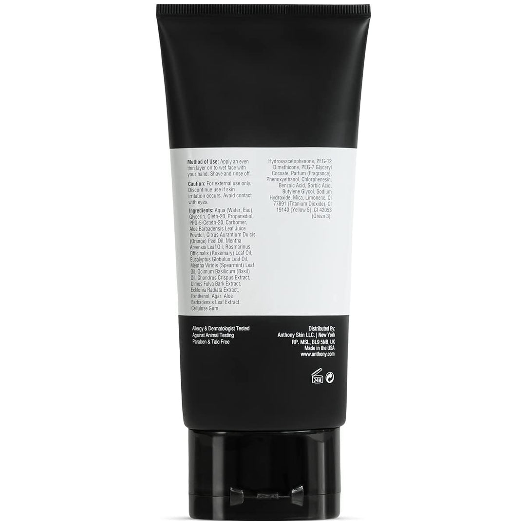 Anthony Gel de afeitado para pieles sensibles, crema de afeitar cal...